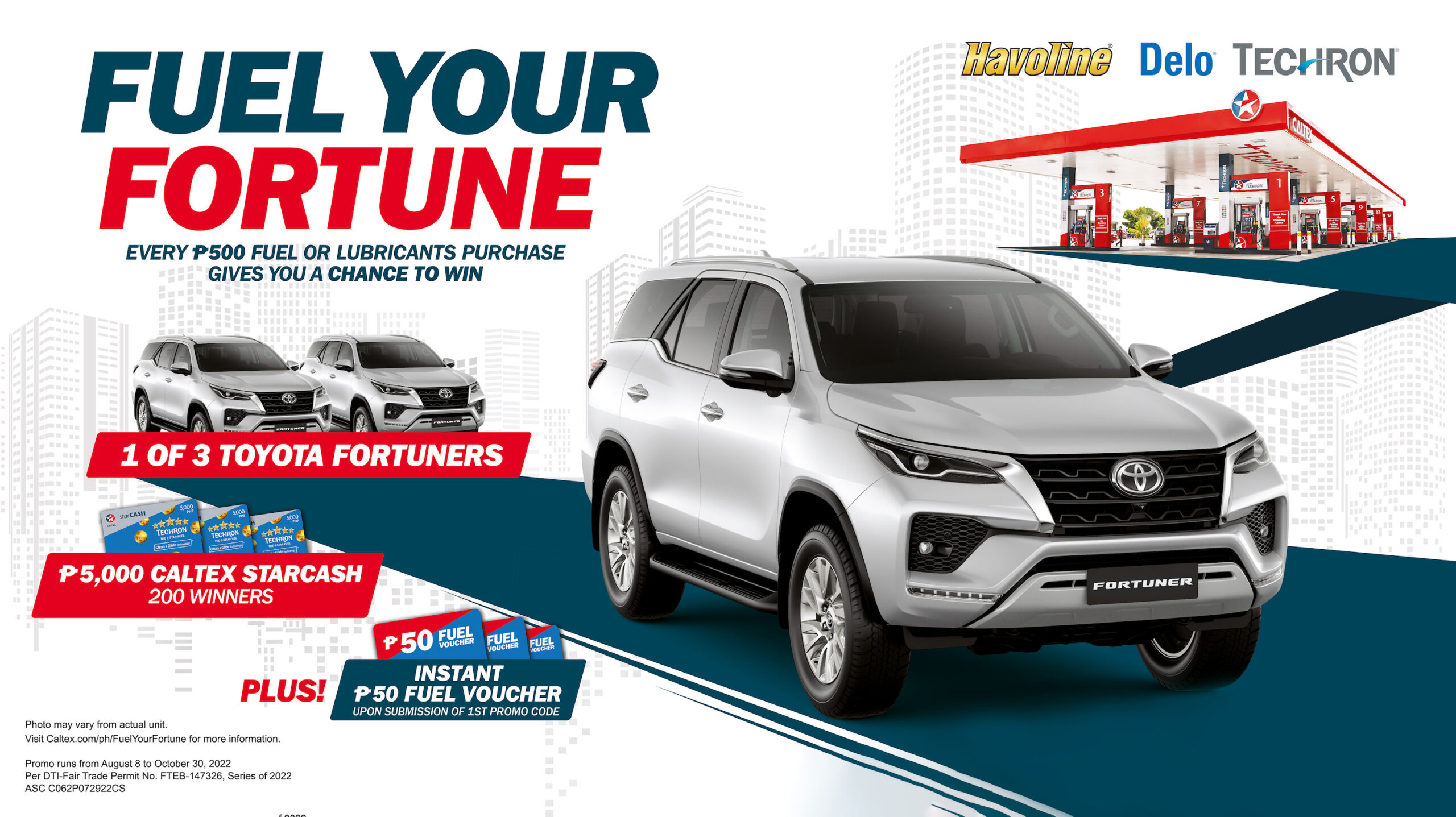 Fuel Your Way to a Toyota Fortuner with Caltex Fuel Your Fortune